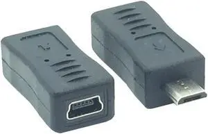 Micro USB Male to Mini 5pin Female Adapter Charger Connector Converter Adaptor 2PCS/lot