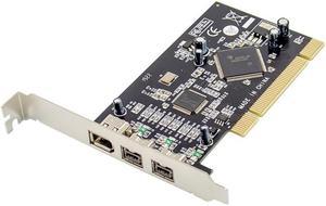 PCI Add on Card 3-Port Combo 2x IEEE 1394B 9 Pin and 1x1394A 6 Pin PCI to 1394 800Mbps Extension Adapter Card