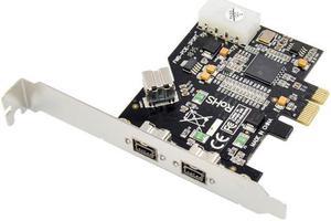 PCI-Express IEEE 1394B FireWire 3 Ports 2 External and 1 Internal Controller Adapter Card With TI XIO2213 Chipset