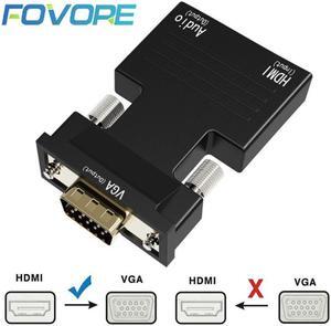 1080P HDMI to VGA Female to Male Digital To Analog Audio Video Converter adapter for PC Laptop TV Box Projector