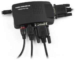 1set High Resolution Digital AV / S video to VGA TV Signal Converter Adapter S-video to VGA Switch Conversion for PC Notebook