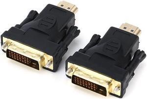 HDMI to DVI-D Adapter Video Cable-HDMI Male to DVI Male to HDMI to DVI Cable 1080p High Resolution LCD and LED Monitors