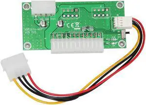 24 Pin Dual Power Start Board Start Up Sync Riser for Chassis Motherboard 24 Pin Dual Power Start Board Start Up Sync Riser for Chassis Motherboard