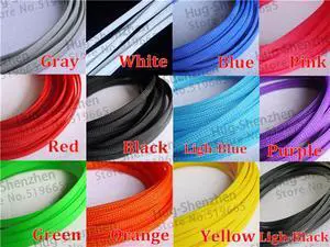 Electrical Cable Cover of Braided Expandable Sleeving DIY Pet Insulation 8mm 50M/Lot