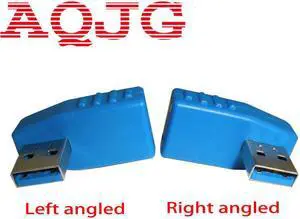 USB 3.0  Right  Left angle 90 degree  Male To A Female Adapter Converter USB 3.0 AM/AF Connector for laptop PC Computer
