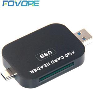 Card Reader USB3.1 Type C & USB3.0 2in1 Card Reader High-speed SD Card Reader for SONY NIKON LUMIX Camera for Windows MAC OS