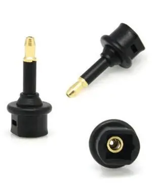 Toslink Plug To 3.5mm Mini Digital Optical Cable Adapter Male To Female Fiber Optic Adapter Audio Connector