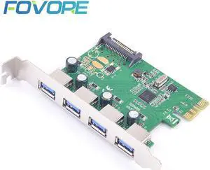USB port PCI e card adapter PCI express to USB 3.0 4 ports Adapter Expansion Card USB3 to PCI-e Converter NEC chip