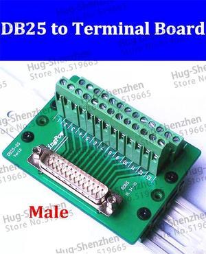 DB25 to Terminal adapter plate DR25 Male terminal breakout board 180 degrees wholesale