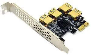 Riser USB 3.0 PCI-E Express 1x to 16x Riser Card Adapter PCIE 1 to 4 Slot PCIe Port Multiplier Card for BTC Miner Mining Riser USB 3.0 PCI-E Express 1x to 16x Riser Card Adapter PCIE 1 to 4 Slot PCIe Port Multiplier Card for BTC Miner Mining