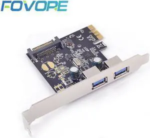 USB3.0 PCI express Adapter PCI express to USB 3.0 2 ports Adapter Expansion Card USB 3 0 to PCI-e Converter NEC chip