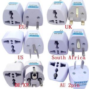 1PC Universal US UK AU To EU Plug USA To Euro Europe Travel Wall AC Power Charger Outlet Adapter Converter 2 Round Pin Socket