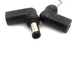 90 degree DC power Adapter Connector Plug DC conversion head jack female 7.4*5.0  plug male With pin 4.5*3.0 mm Female Cable