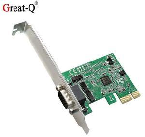RS232 COM  to PCI Express Expansion card Serial DB9 PCIE Adapter  With Chip AX99100 For Desktop PC