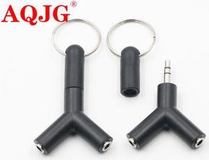 3.5mm Earphone Adapter Double Jack Adapter Plug Stereo Headphone Splitter for PC/MP3 Smartphone Player Audio Cables