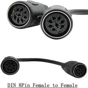 8 Pin Din Female to Female Speaker Audio Cable 0.2m