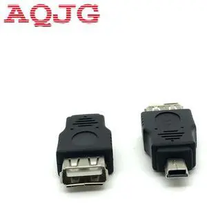 USB Female to Mini USB Male 5 Pin Adapter Converter Computer Adapter Wholesale Usb to Micro usb female