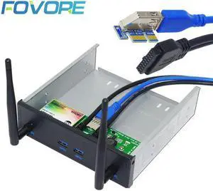 Wireless Network Card Front Antenna USB PCI-E 1x to 2 Port USB 3.0 Card 5.25" Floppy Bay Front Panel USB 3 Hub Wireless Adapter