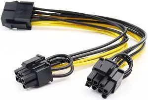 CPU 8P Female to 2 Port Dual 8pin 6P+2P Male GPU Graphics Video Card Power Supply Riser Mining Cord Cabo CPU 8P Female to 2 Port Dual 8pin 6P+2P Male GPU Graphics Video Card Power Supply Riser Mining Cord Cabo
