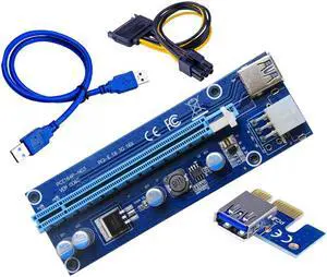 VER006C PCI-E GPU Extender Riser Card 60CM USB 3.0 Cable PCI Express 1X to 16X Extender PCIe Adapter for Miner Mining VER006C PCI-E GPU Extender Riser Card 60CM USB 3.0 Cable PCI Express 1X to 16X Extender PCIe Adapter for Miner Mining