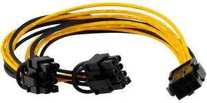 PCI-e PCIe 8Pin Female to CPU 6Pin Male Power Conversion Cable 12V 6 Pin to PCI express 8 Pin Power Supply Cable