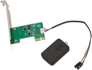 PCI-E PC Remote Controller PC Case Power Supply Wireless Restart Switch ON/OFF Reset Button for Desktop Computer