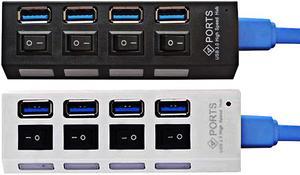 Portable Micro USB HUB 3.0 Super Speed 5Gbps 4 Ports Mini USB 3.0 HUB With Separete Switch Computer Cable USB Splitter Adapter