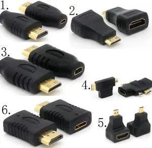 MINI HDMI male and female to MICRO   HDMI male and female to HDMI male and female super pole of the notebook adapter