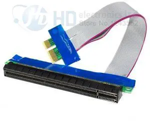 2014   deal  PCIe Express x1 to x16 Adapter Extender Cable 19cm 1X To 16X pcie 1x to 16x cable riser card