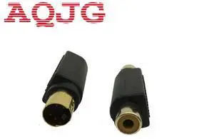 Brand  RCA Female Composite to S-Video svideo Male Adapter Adaptor Converter Connector 5PCS