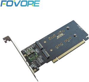 PCI Express 3.0 x16 to 4Port M.2 NVME SSD Adapter Raid Card VROC Riser Card Support 2230 2242 2260 2280 M.2 NVME AHCI SSD for PC