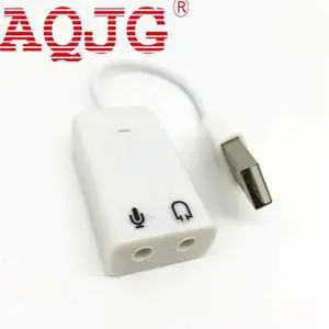 3D USB 2.0 Virtual 7.1 Channel Audio Sound Card Adapter For Laptop PC WIN 7 Mac Drop shipping