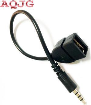dc jack to usb 2.0 A female phone power charger adapter cable/cord/wire Car AUX cable Wholesale USB Female to 3.5mm male