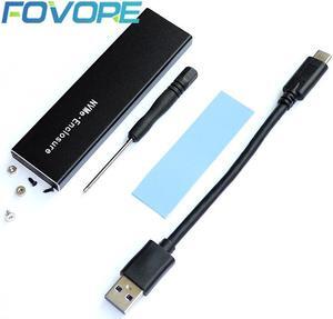 M.2 NVME USB 3.1 adapter case nvme ssd M.2 to usb adapter M2 USB3.1 enclosure for m2 2280 2260 2242 2230 SSD chip RTL9210