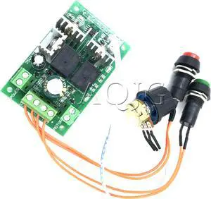 PWM dc motor speed controller 10A CW CCW Self reset digital display 0~100% adjustable drive module Input 6V~55V