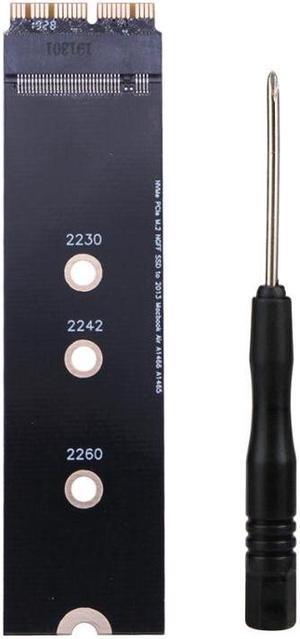 NVMe PCIe M.2 to 2013 2014 2015 Air Pro SSD Adapter Supports 2280 12+16pin to nvme enclosure