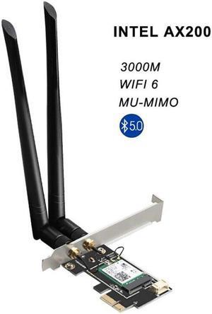 Entena WiFi 6 Adapter Wireless Bluetooth adaptador  PCI Express  wi-fi  Network Card 3000M with INTEL AX200