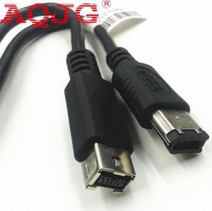 FireWire 800 to 400 IEEE-1394B iLINK 9 pin to 6 pin Cable 6FT 1.5m Black GOLD PLATED TIP