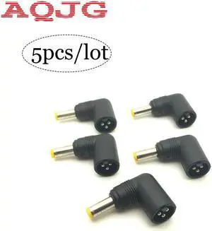 5.5 x 2.5 mm male DC Power Connector Adapter Laptop 5.5*2.5 to 3pin 3hole  90 Degrees Plugs DC jack For Notebook Computer 16VM2