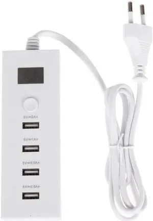 USB 4 Port Multifunction Charger Quick Charging 5V 2A Extension Socket EU US plug for phone tablet computers