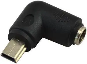 90 Degree DC 5.5*2.1mm Female to mini 5pin usb male Charger adapter 5.5mm 2.1mm to Micro usb 5pin For Computer  Notebook