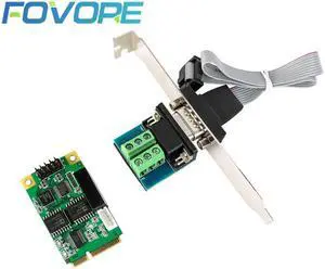 Mini PCIE USB 2.0 to RS 232 RS422 RS485 Expansion Card Serial DB9 RS232 RS422 RS485 Mini PCI-E Adapter FT231 Chipset