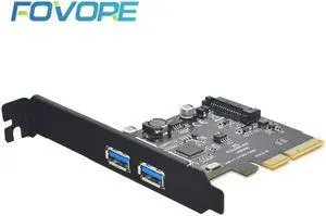 Add On Cards SuperSpeed 10Gbps USB 3.1 2 Port PCI-E Card 15pin SATA Power Connector PCIE Adapter ASM3142 Chipset USB HUB Add On Cards SuperSpeed 10Gbps USB 3.1 2 Port PCI-E Card 15pin SATA Power Connector PCIE Adapter ASM3142 Chipset USB HUB