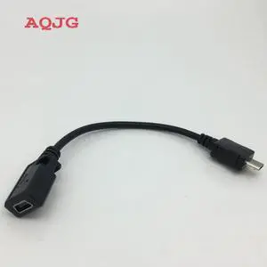 30cm Micro USB Male to Mini USB Female Cable Black Mini Micro USB2.0 Extention Cable USB Converter Adapter  Wholesale