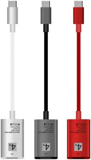 USB-C Type-C HDMI-compatible  Cable 4K Ultra HD  USBC  Male to Female For Mac Book pro XPS13 XPS15 MATEBOOK X E  Aluminum alloy