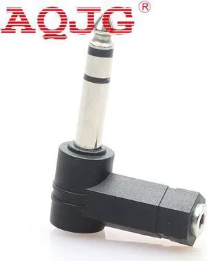 10PCS 3.5mm 1/8" Stereo TRS 3.5mm Female to 6.35mm 1/4" Mono Stereo Male 90 degree Audio Adapter Converter 10PCS 3.5mm 1/8" Stereo TRS 3.5mm Female to 6.35mm 1/4" Mono Stereo Male 90 degree Audio Adapter Converter