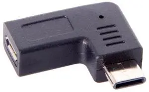 Great-Q  USB-C Type-C Male to Micro USB 2.0 5Pin Female Data Adapter 90 Degree Angled Type
