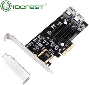 PCIe to 8 Internal Ports SATA 6g SFF8087 Card with Mini SAS to SATA Cable PCI Express SSD with 8 port Full Speed