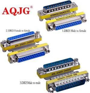 1pcs D-SUB DB25 Serial Cable Extended Adapter 25 Pin DB25 Male to Male M/M DB25 Female to Female F/F minitype Changer Connector