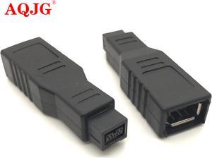 est  Model 1394 9 Pin Male to 6 Pin Female Connector Fire Wire 800 to 400 Adapter Converter 6P to 9P Cable Connecter